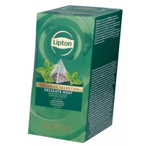 Herbata LIPTON piramidki Exclusive Selection mięta 25 torebek-237956