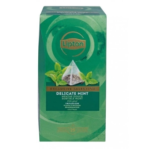Herbata LIPTON piramidki Exclusive Selection mięta 25 torebek