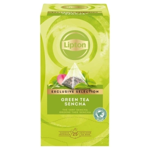 Herbata LIPTON piramidki Exclusive Selection zielona sencha 25 torebek