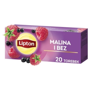 Herbata LIPTON owocowa malina i bez 20 torebek-237965