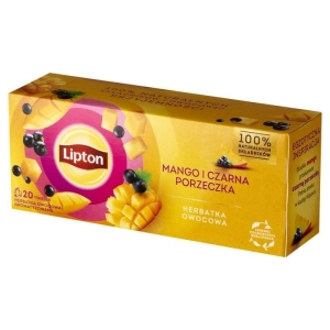 Herbata LIPTON owocowa mango i czarna porzeczka 20 torebek-237969