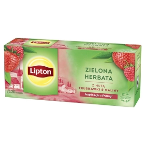 Herbata LIPTON zielona z nutą truskawki i maliny 20 torebek-237971