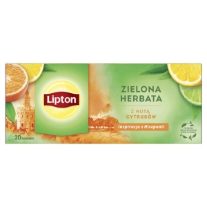 Herbata LIPTON zielona z nutą cytrusów 20 torebek