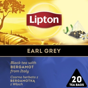 Herbata LIPTON piramidki czarna Earl Grey 20 torebek