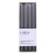 Świeca stołowa długa ryflowana DONAU HOME 25x300 mm 4 szt. szara-237689
