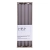 Świeca stołowa długa ryflowana DONAU HOME 25x300 mm 4 szt. popielata-237691