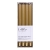 Świeca stołowa długa ryflowana DONAU HOME lakierowana 25x300 mm 4 szt. złota-237707