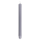 Świeca stołowa długa ryflowana DONAU HOME lakierowana 25x300 mm 4 szt. srebrna