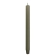 Świeca stołowa długa ryflowana DONAU HOME 25x300 mm 4 szt. khaki