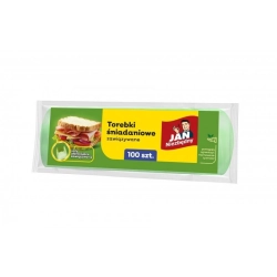 Torebki śniadaniowe JAN NIEZBĘDNY, zawiązywane, 100 szt.