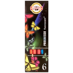Kredki KOH-I-NOOR Progresso 6 kolorów fluorescencyjne 8741