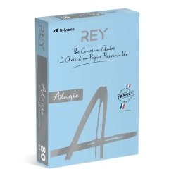 Papier xero A4 kolor REY ADAGIO 500ark. 80g. - niebieski jasny ( 48 )