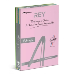 Papier xero A4 kolor REY ADAGIO 500ark. 80g. - mix kolorów - pastlowy