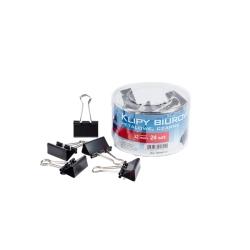 Klipy do papieru TETIS GK001-D 32mm op.24 - czarne