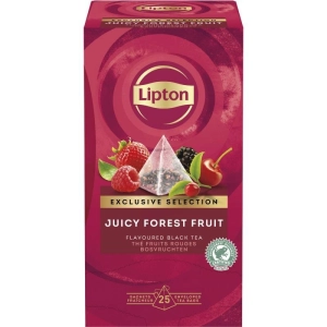 Herbata LIPTON piramidki Exclusive Selection owoce leśne 25 kopert