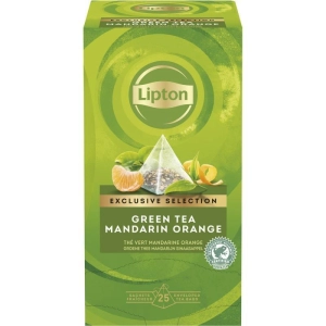 Herbata LIPTON piramidki Exclusive Selection zielona mandarynka 25 kopert