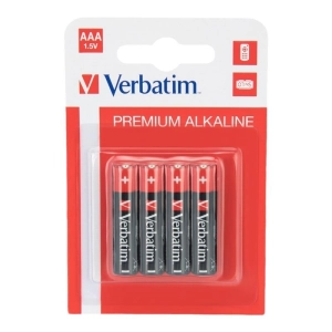 Baterie VERBATIM alkaliczne LR03 AAA blister 4szt. 49920