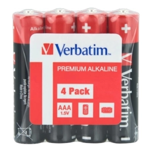 Baterie VERBATIM alkaliczne LR03 AAA SHRINK 4szt. 49500