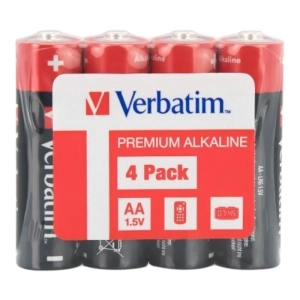 Baterie VERBATIM alkaliczne LR06 AA SHRINK 4szt. 49501