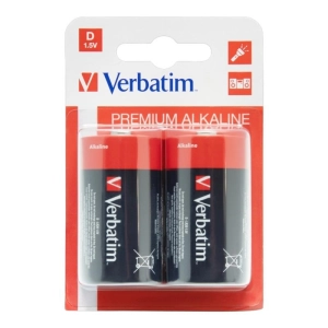 Baterie VERBATIM alkaliczne LR20D 1,5V blister 2szt. 49923