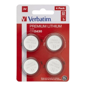 Baterie VERBATIM specjalistyczna CR2430 3V blister 4szt. 49534