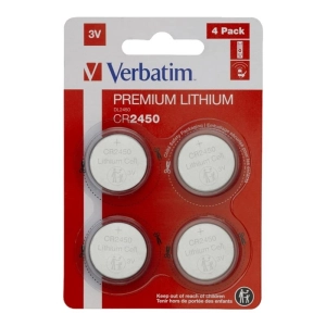 Baterie VERBATIM specjalistyczna CR2450 3V blister 4szt. 49535