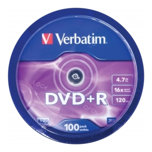 Płyta DVD+R VERBATIM Cake op.100szt. 43551-238109