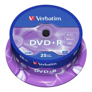 Płyta DVD+R VERBATIM Cake op.25szt. 43500