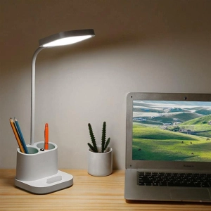 Lampka biurkowa led PLATINET PEN HOLDER biala 4W (45777)-238137
