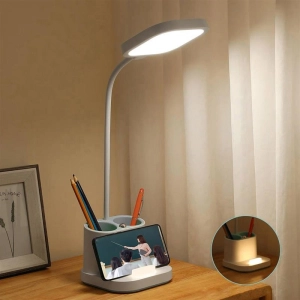Lampka biurkowa led PLATINET PEN HOLDER biala 4W (45777)-238138