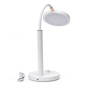 Lampka biurkowa led PLATINET AURA biała 10W 65led (45991)-238143