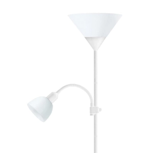 Lampa podłogowa PLATINET E27 + E14 biała (45177)-238178