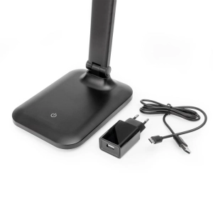 Lampka biurkowa led PLATINET REMUS czarna 5W 250lm 4500K z gniazdem USB-A (46009)-238202