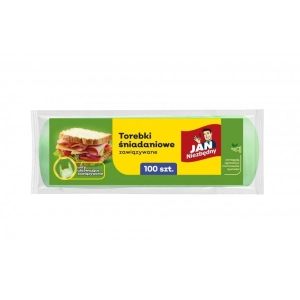 Torebki śniadaniowe JAN NIEZBĘDNY, zawiązywane, 100 szt.-238225