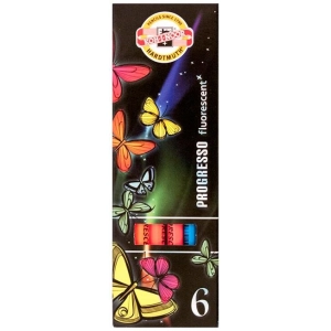 Kredki KOH-I-NOOR Progresso 6 kolorów fluorescencyjne 8741