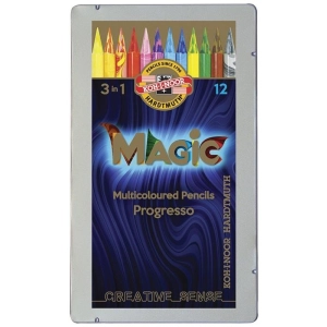 Kredki KOH-I-NOOR Progresso Magic 12 kolorów 8772