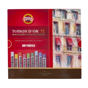 Kredki KOH-I-NOOR pastele Toison D'Or kwadratowe 72 kolory 80262