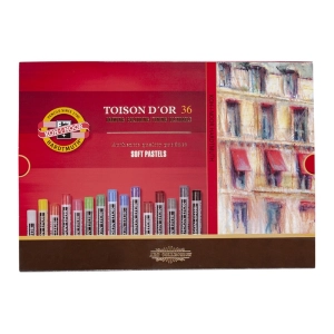 Kredki KOH-I-NOOR pastele Toison D'Or kwadratowe 24 kolory 8514 soft