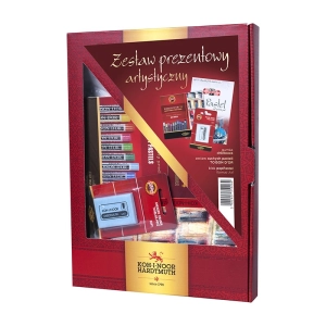 Zestaw prezentowy KOH-I-NOOR pastele 24 kolory Toison D'Or + blok + gumka