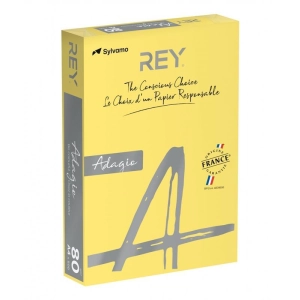 Papier xero A4 kolor REY ADAGIO 500ark. 80g. - żółty cytrynowy ( 58 )-238482