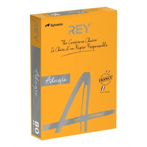 Papier xero A4 kolor REY ADAGIO 500ark. 80g. - pomarańczowy ( 70 )-238484