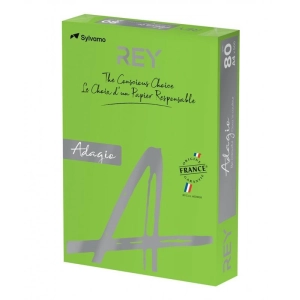 Papier xero A4 kolor REY ADAGIO 500ark. 80g. - zielony ciemny ( 52 )