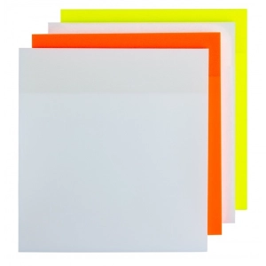 Karteczki samoprzylepne Q-CONNECT półprzezroczyste 76x76mm 4x50k. Mix kolorów-238737