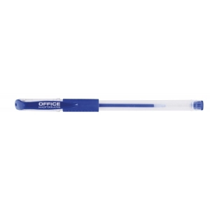 Długopis żelowy OFFICE PRODUCTS gumowy uchwyt 0,5mm - niebieski-238743