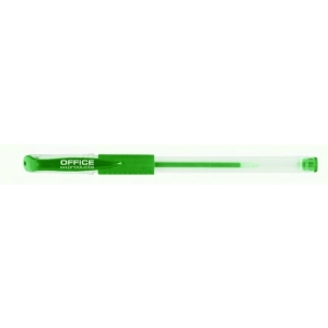 Długopis żelowy OFFICE PRODUCTS gumowy uchwyt 0,5mm - zielony-238747