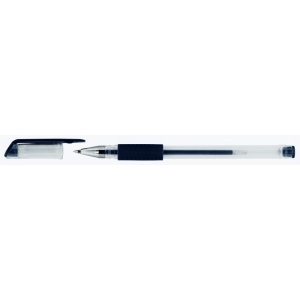 Długopis żelowy OFFICE PRODUCTS gumowy uchwyt 0,5mm - czarny-238749