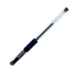 Długopis żelowy OFFICE PRODUCTS gumowy uchwyt 0,5mm - czarny