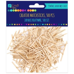 Patyczki kreatywne DP CRAFT zapałki naturalne op. 500 szt. KSPA-004-238885