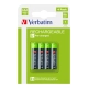 Baterie akumulatorki VERBATIM HR3 AAA 950mAh op.4