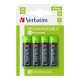 Baterie akumulatorki VERBATIM HR6 AA 2500mAh op.4